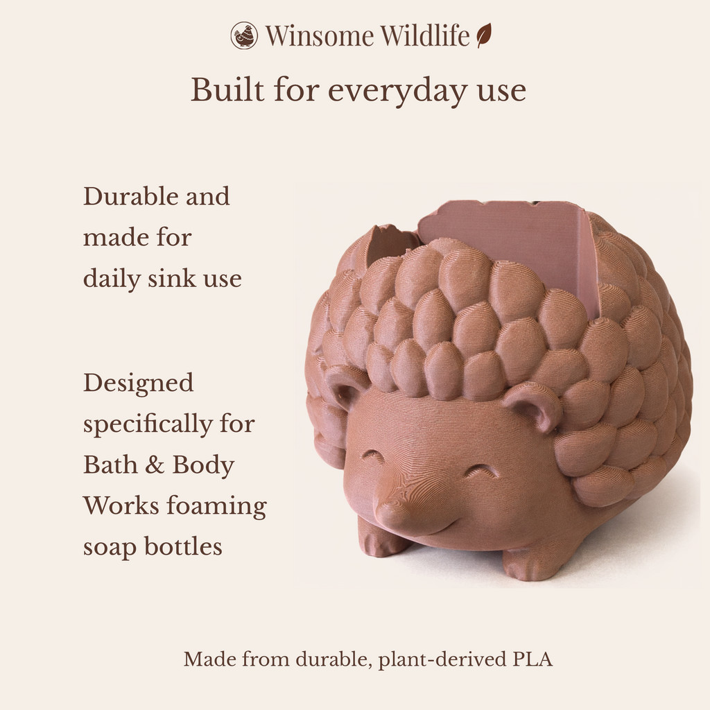 Hedgehog Soap Holder - Bath & Body Works Holder - Winsome Wildlife