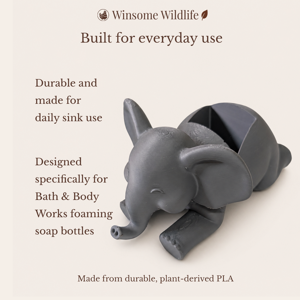 Elephant Soap Holder - Bath & Body Works Holder - Winsome Wildlife