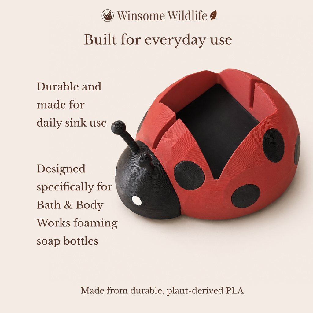 Ladybug Soap Holder - Bath & Body Works Holder - Winsome Wildlife