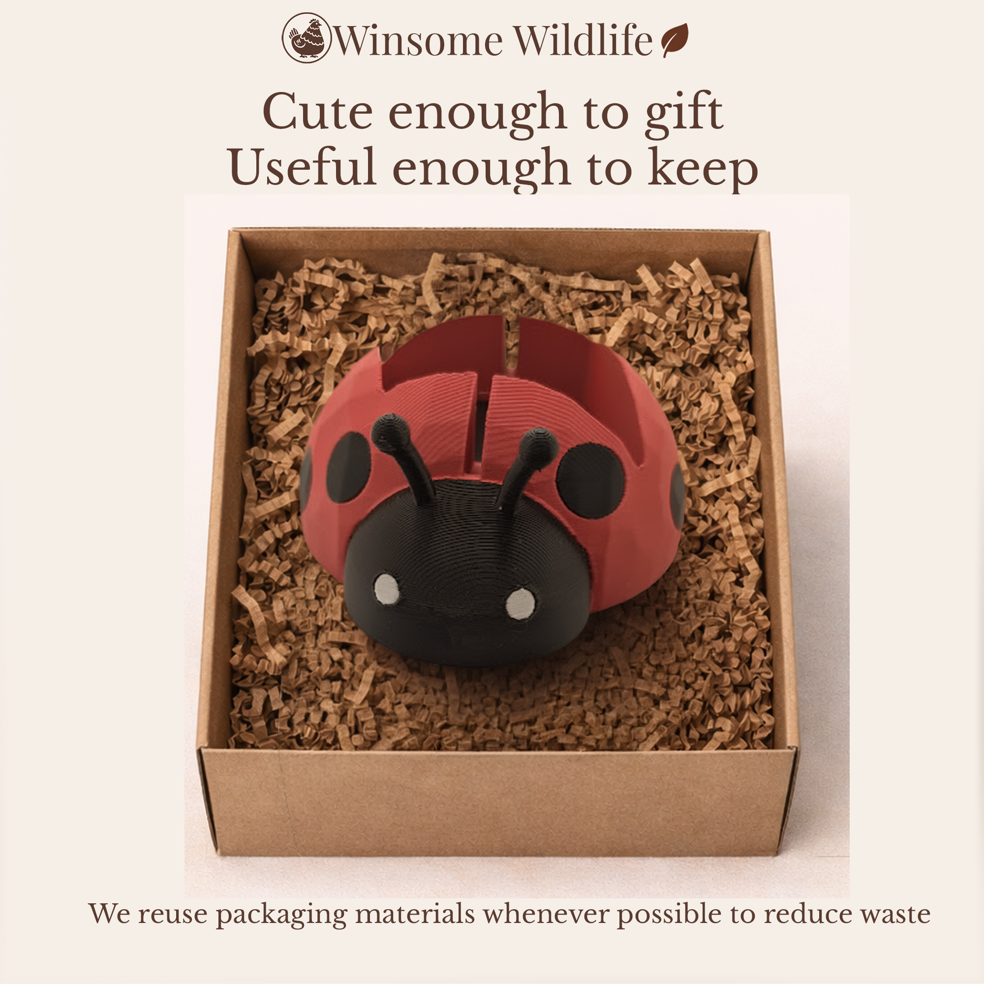 Ladybug Soap Holder - Bath & Body Works Holder - Winsome Wildlife