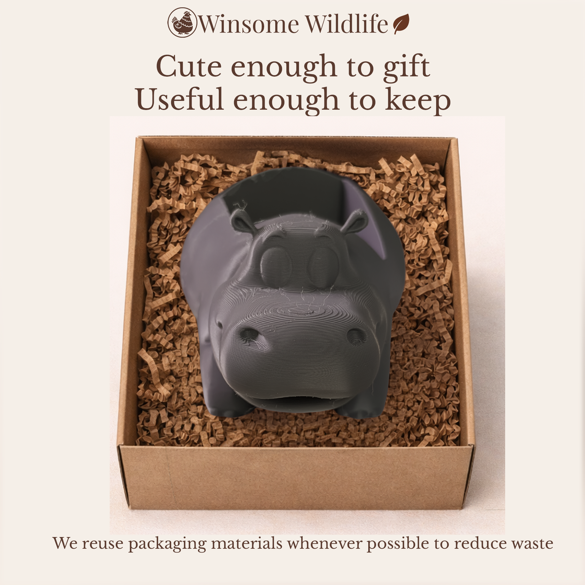 Hippo Soap Holder - Bath & Body Works Holder - Winsome Wildlife