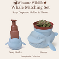 Whale Planter and Soap Holder Bundle - Winsome Wildlife
