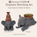 Elephant Planter and Soap Holder Bundle - Winsome Wildlife