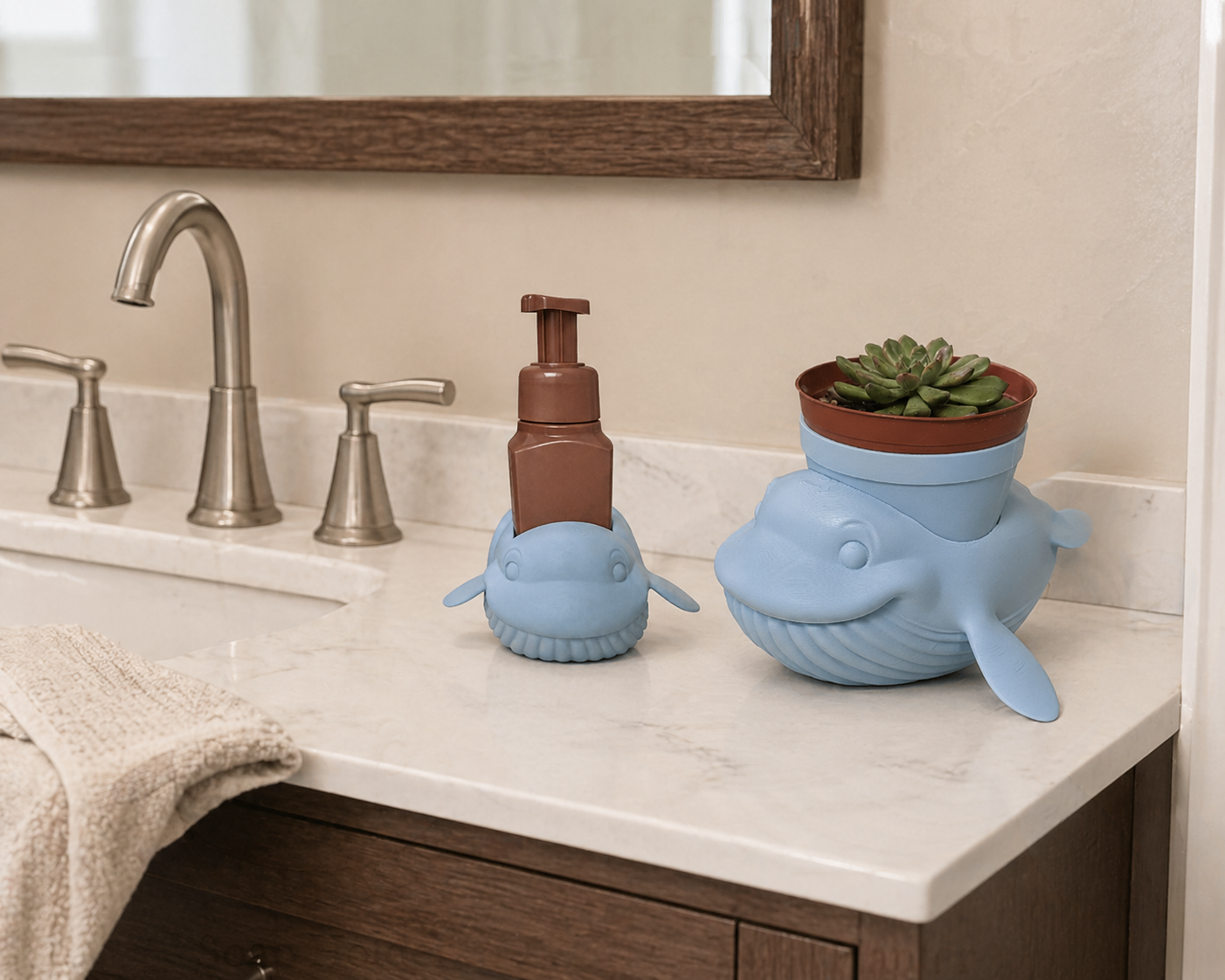 Whale Planter and Soap Holder Bundle - Winsome Wildlife