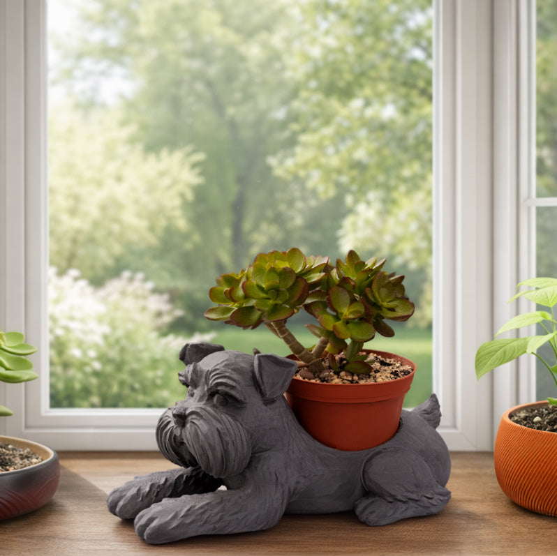 Schnauzer Planter - Winsome Wags