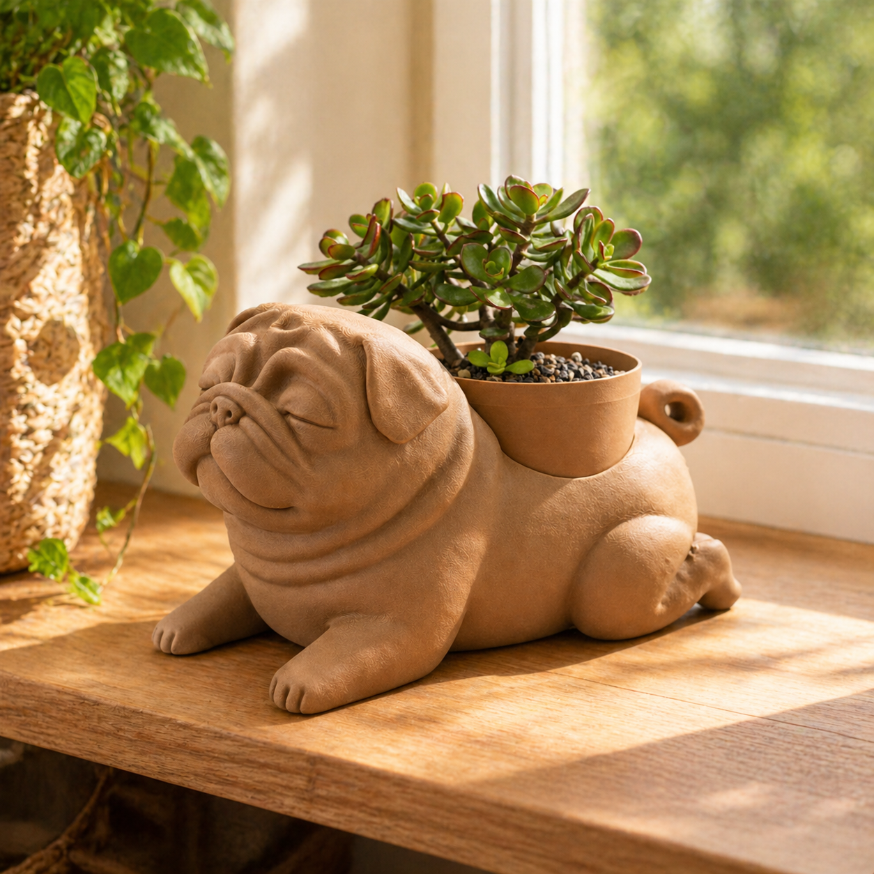 Pug Planter - Winsome Wags