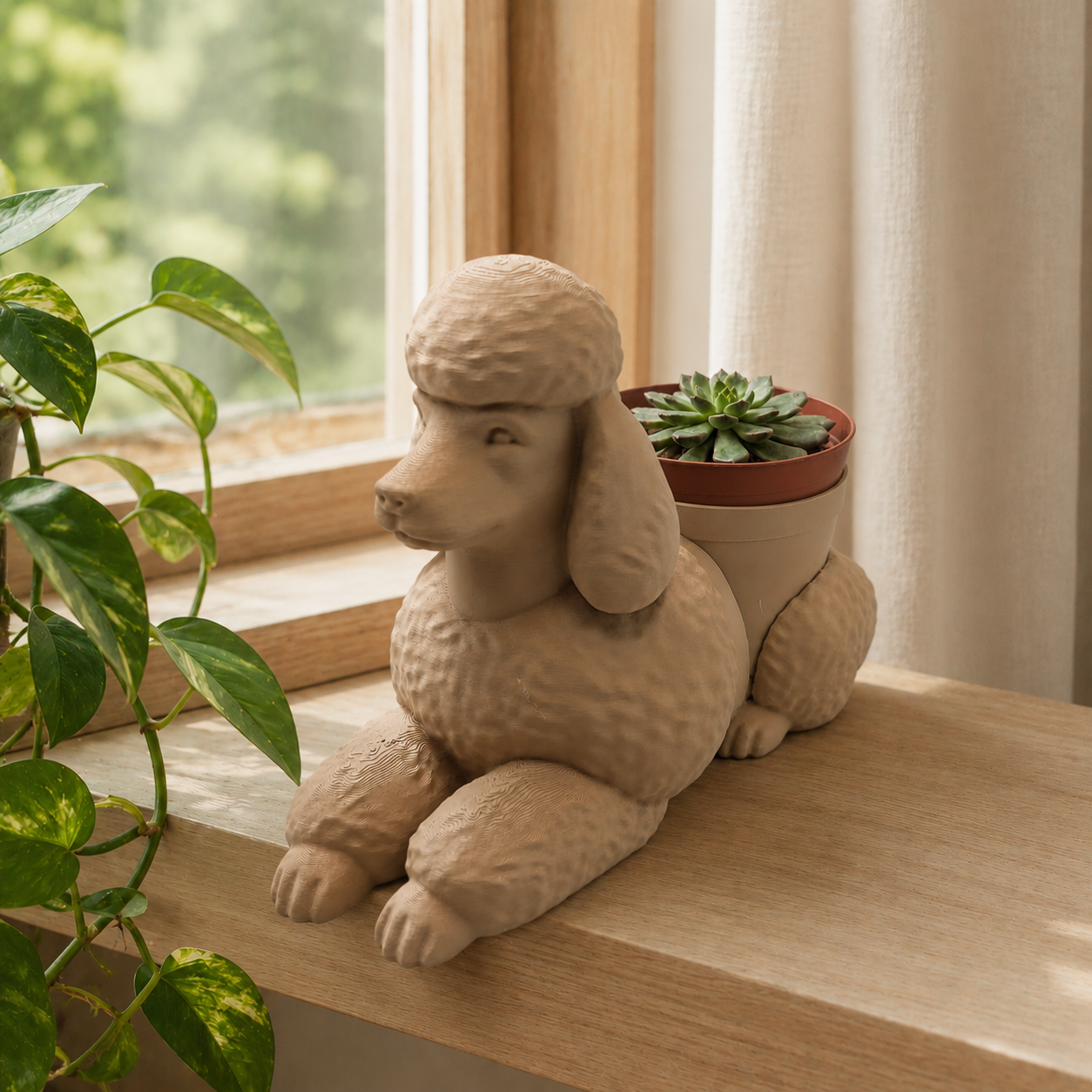Poodle Planter - Winsome Wags