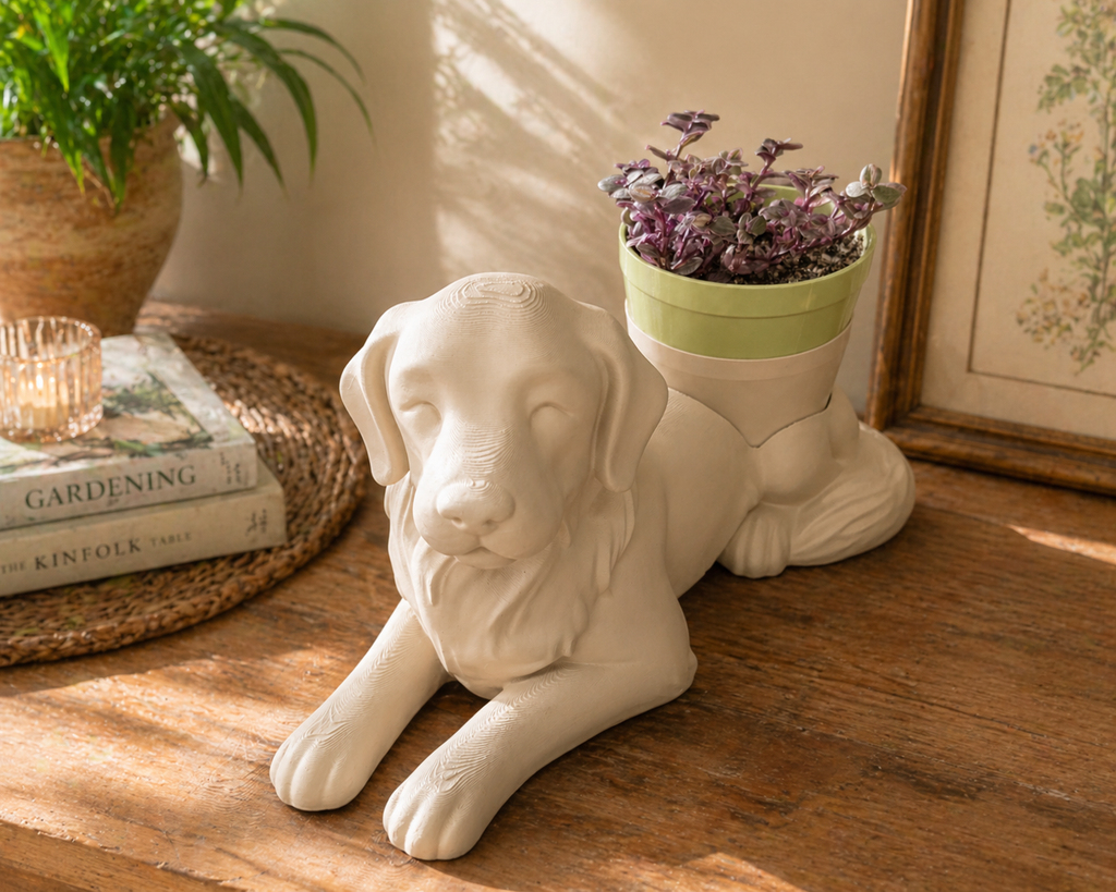 Golden Retriever Planter - Winsome Wags