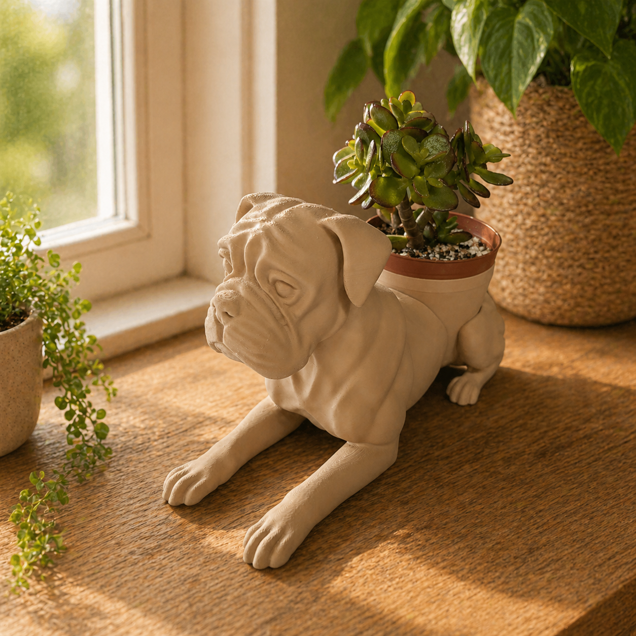 Boxer Planter - Winsome Wags