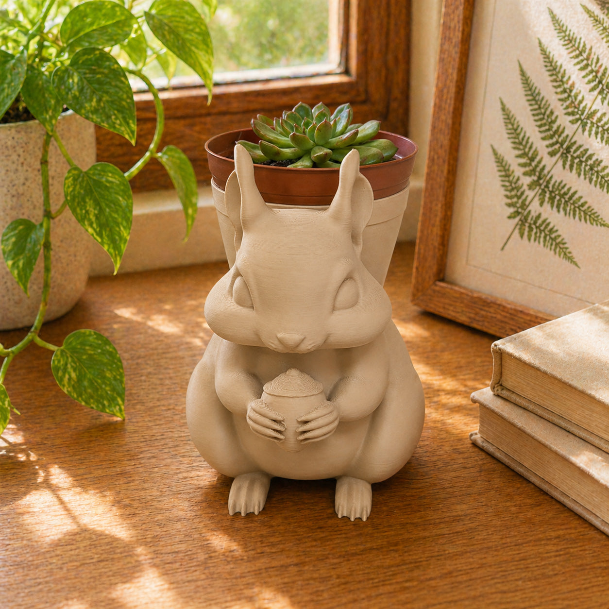 Squirrel Planter - Winsome Wildlife