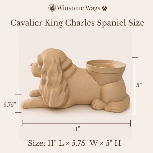Cavalier King Charles Spaniel Planter - Winsome Wags