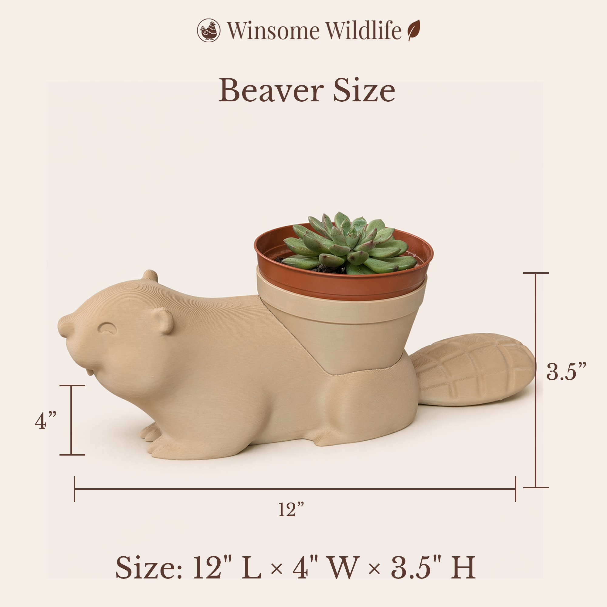 Beaver Planter - Winsome Wildlife