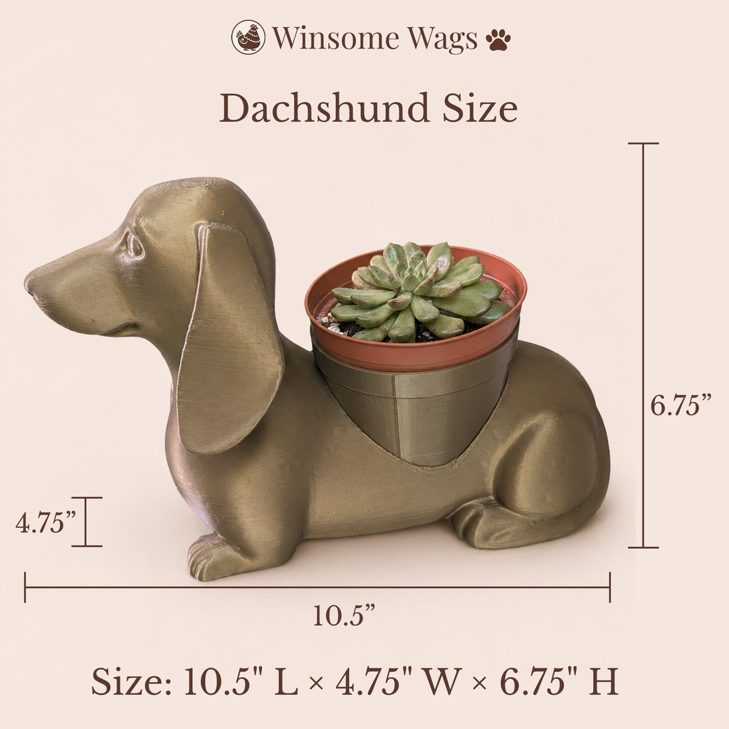 Dachshund Planter - Winsome Wags