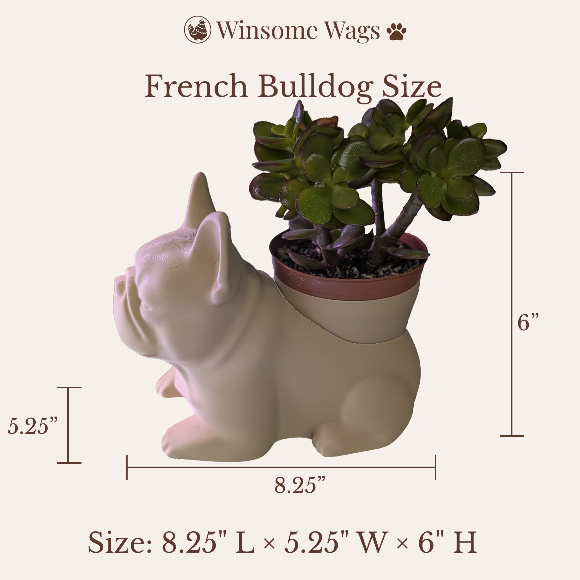 French Bulldog Planter - Winsome Wags