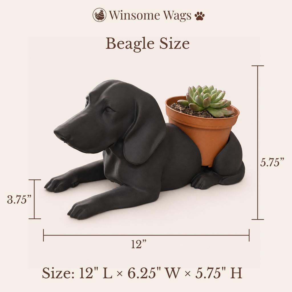 Beagle Planter - Winsome Wags