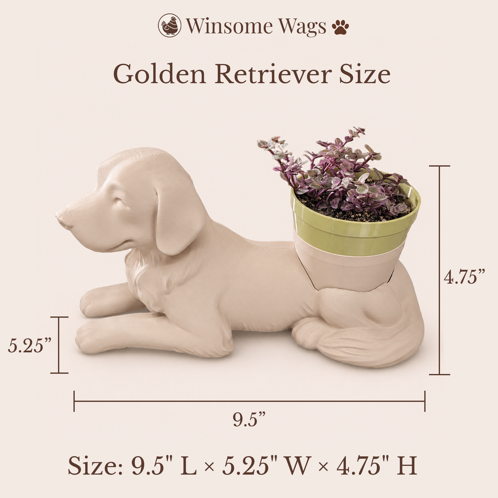 Golden Retriever Planter - Winsome Wags