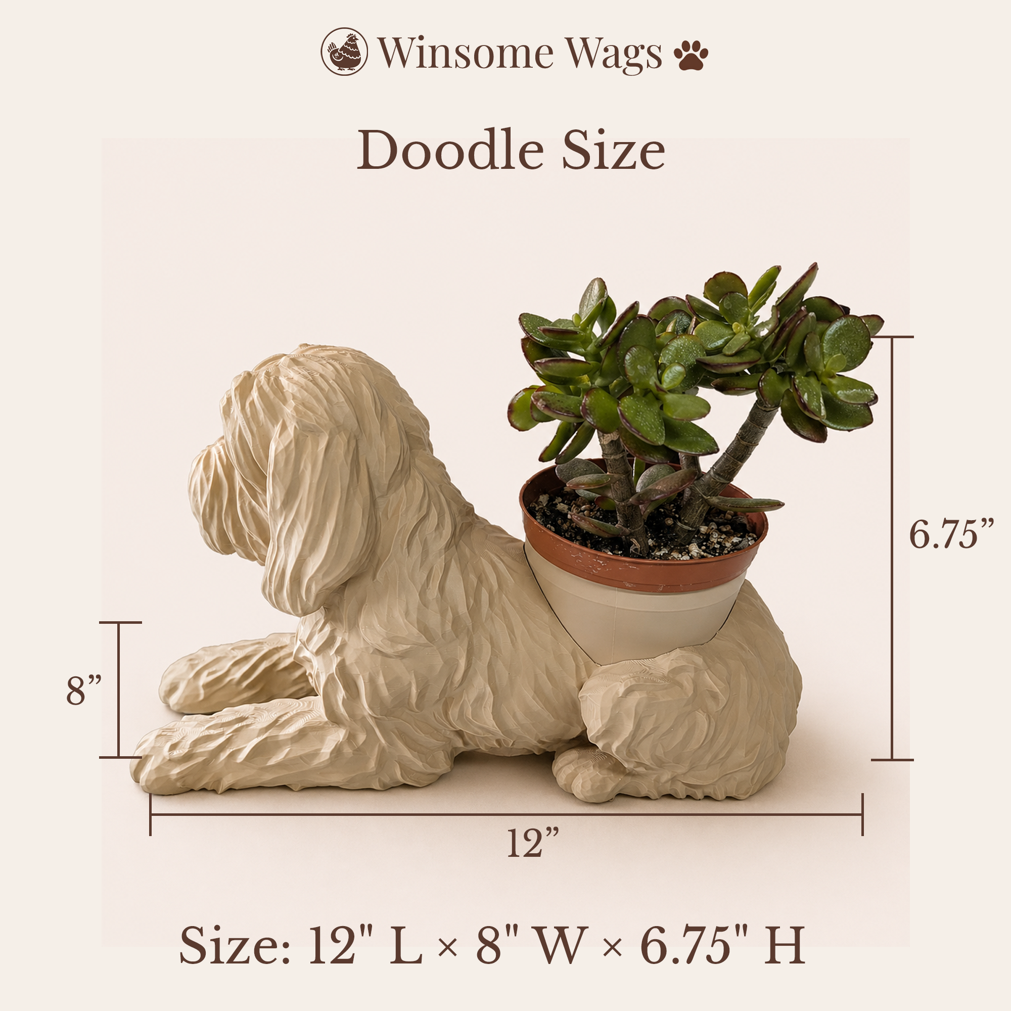 Doodle Planter - Winsome Wags