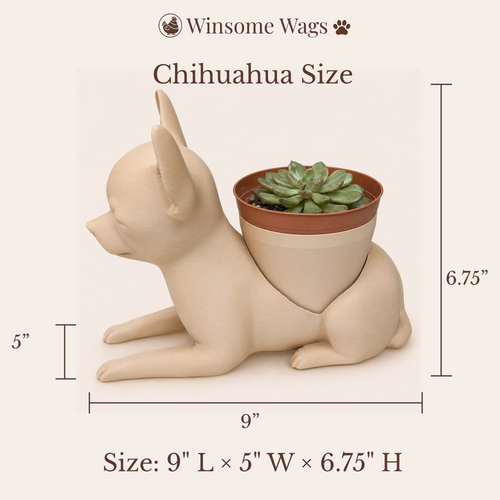 Chihuahua Planter - Winsome Wags