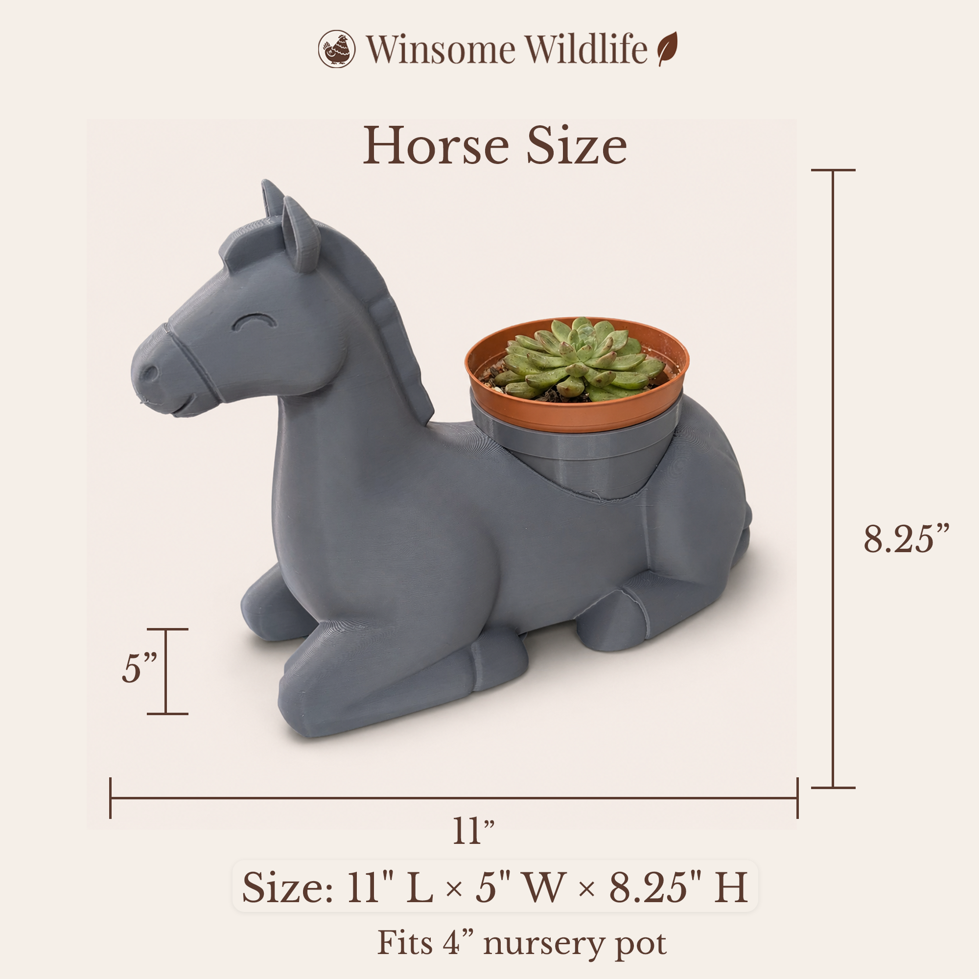 Horse Planter - Winsome Farm