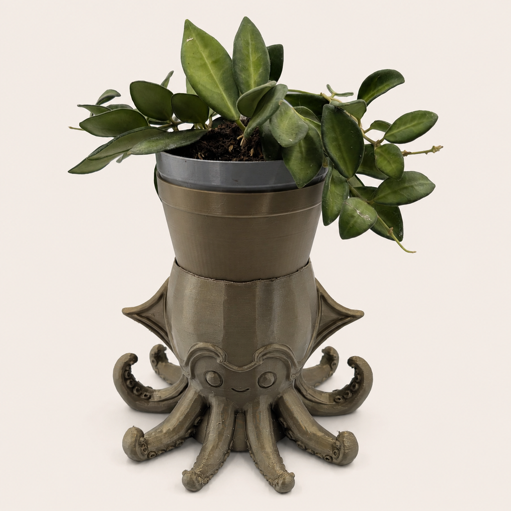 Steampunk Squid Planter - Winsome Whimsy Fantasy Planter