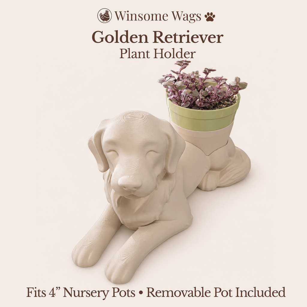 Golden Retriever Planter - Winsome Wags