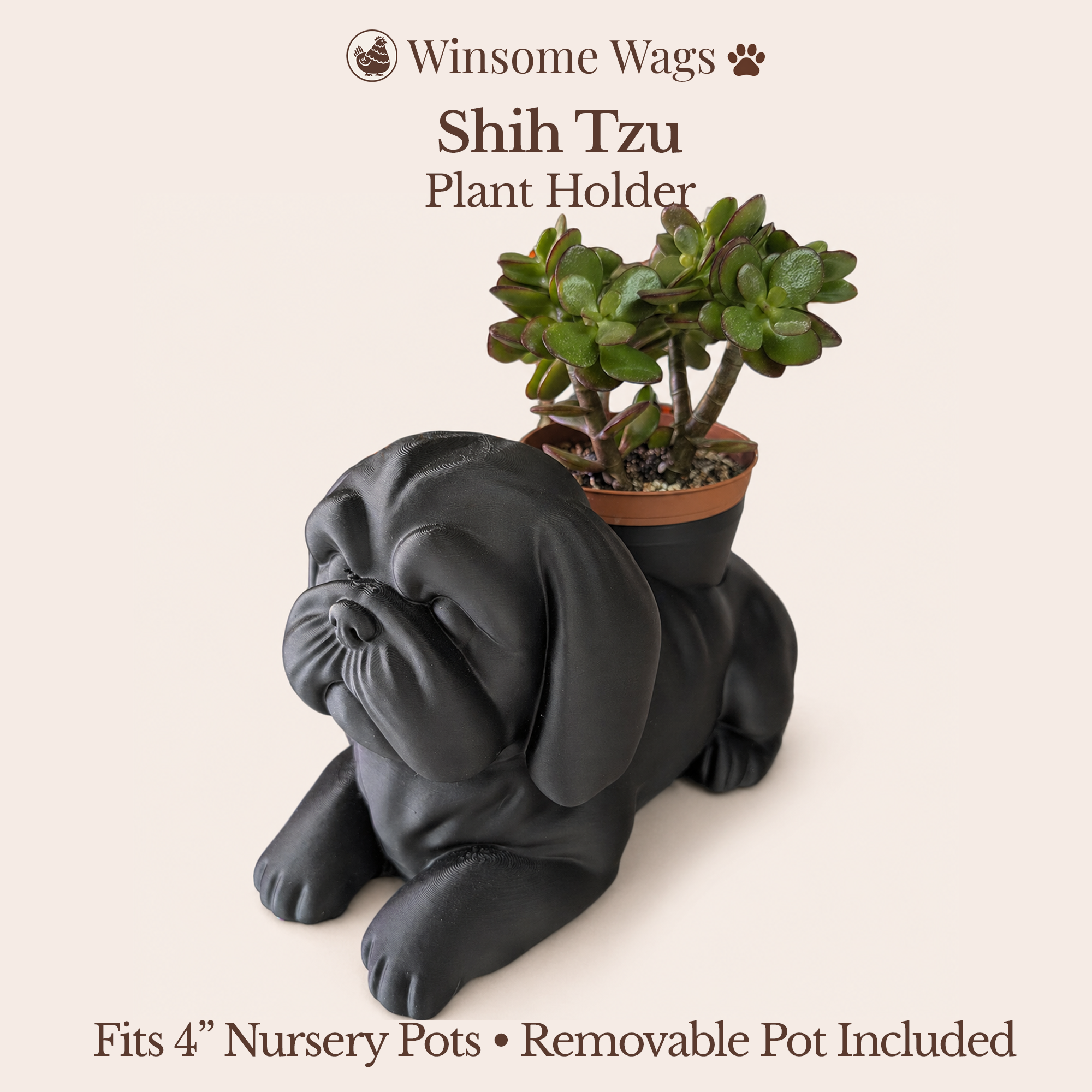 Shih Tzu Planter - Winsome Wags