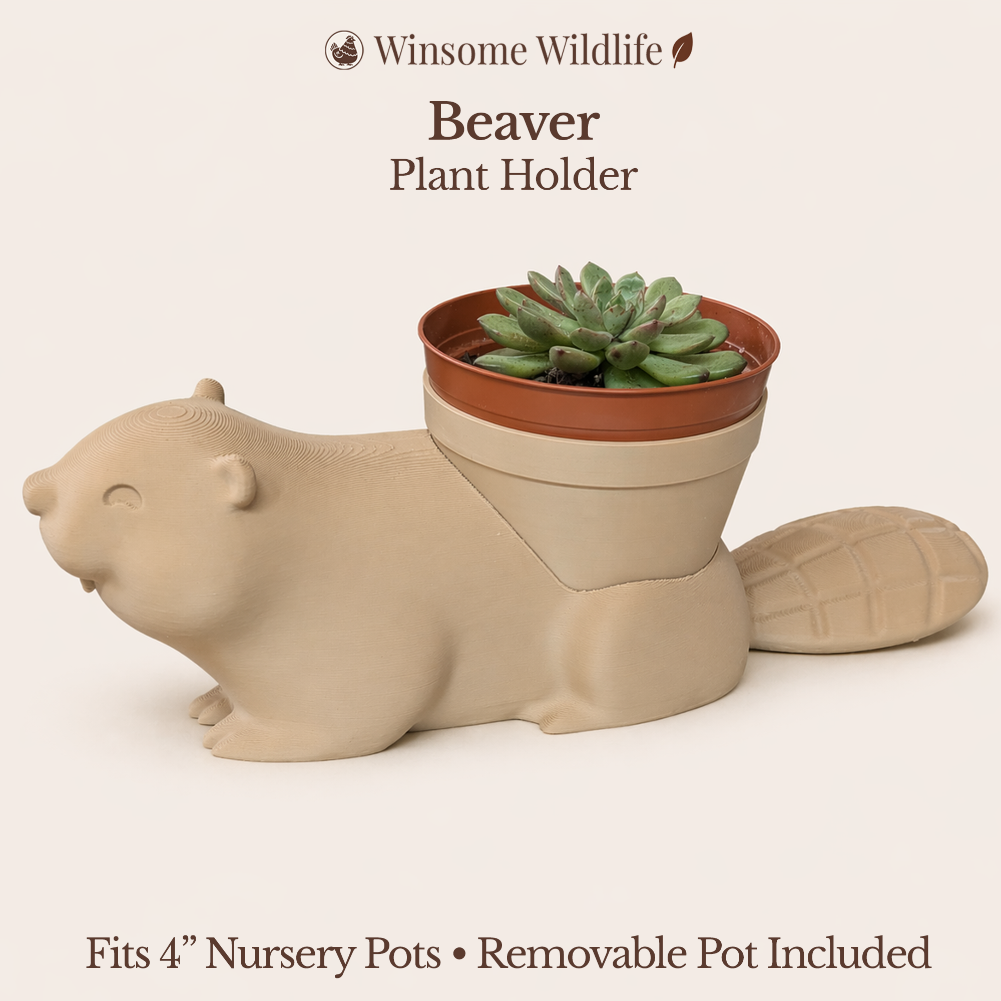 Beaver Planter - Winsome Wildlife