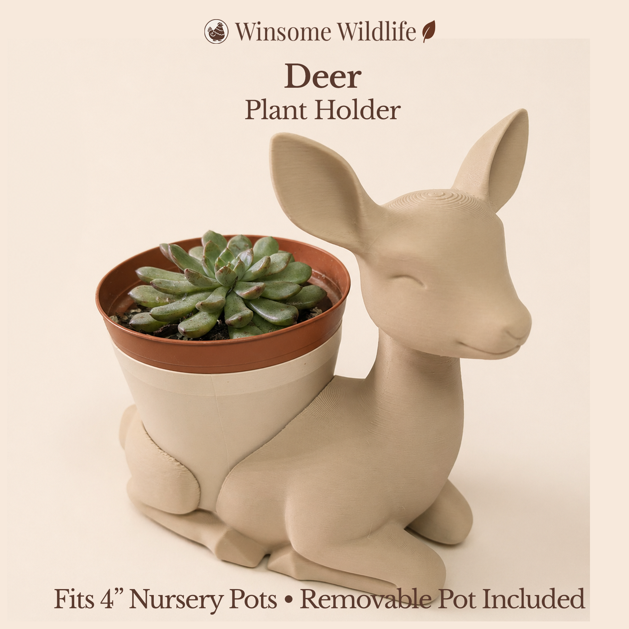Deer Planter - Winsome Wildlife