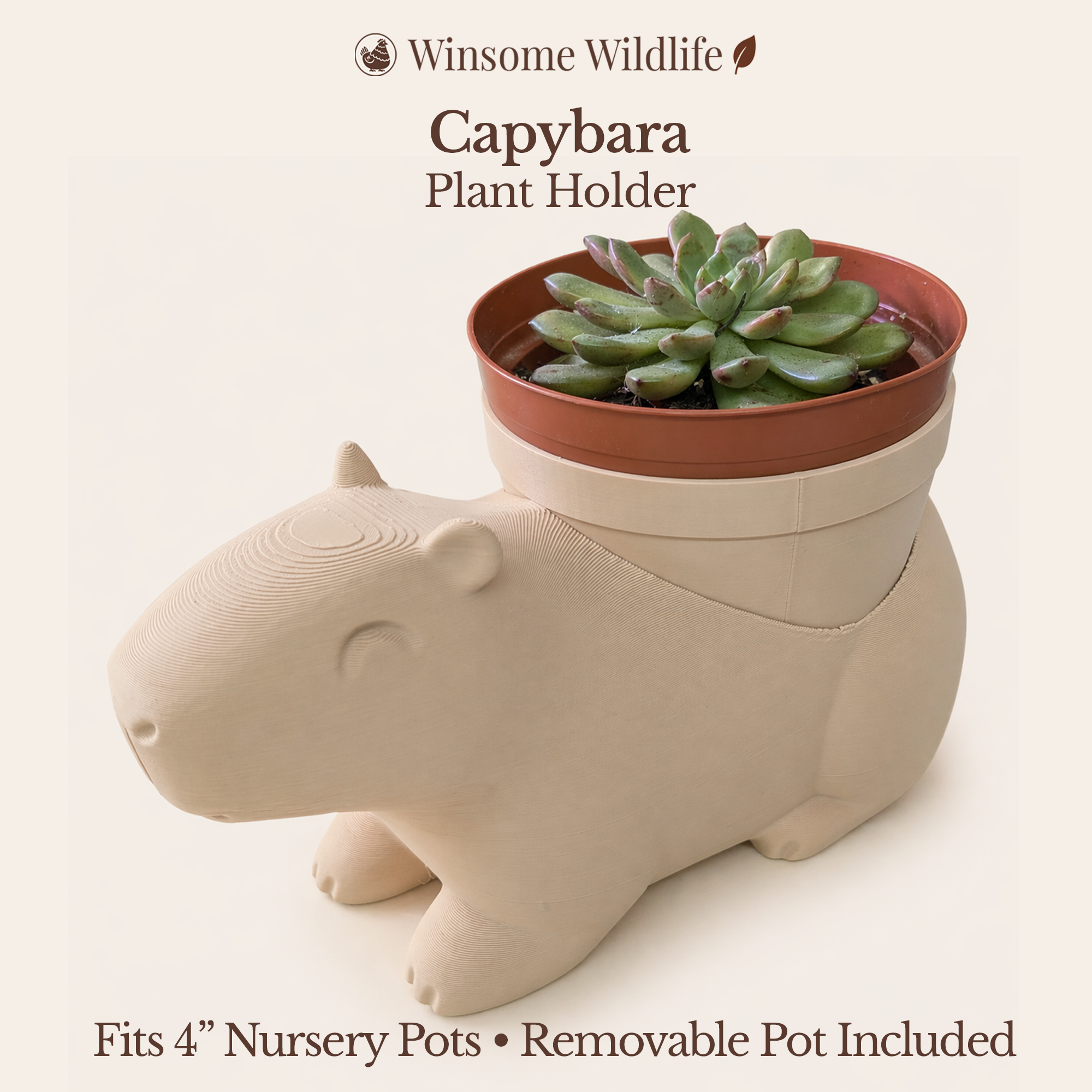 Capybara Planter - Winsome Wildlife