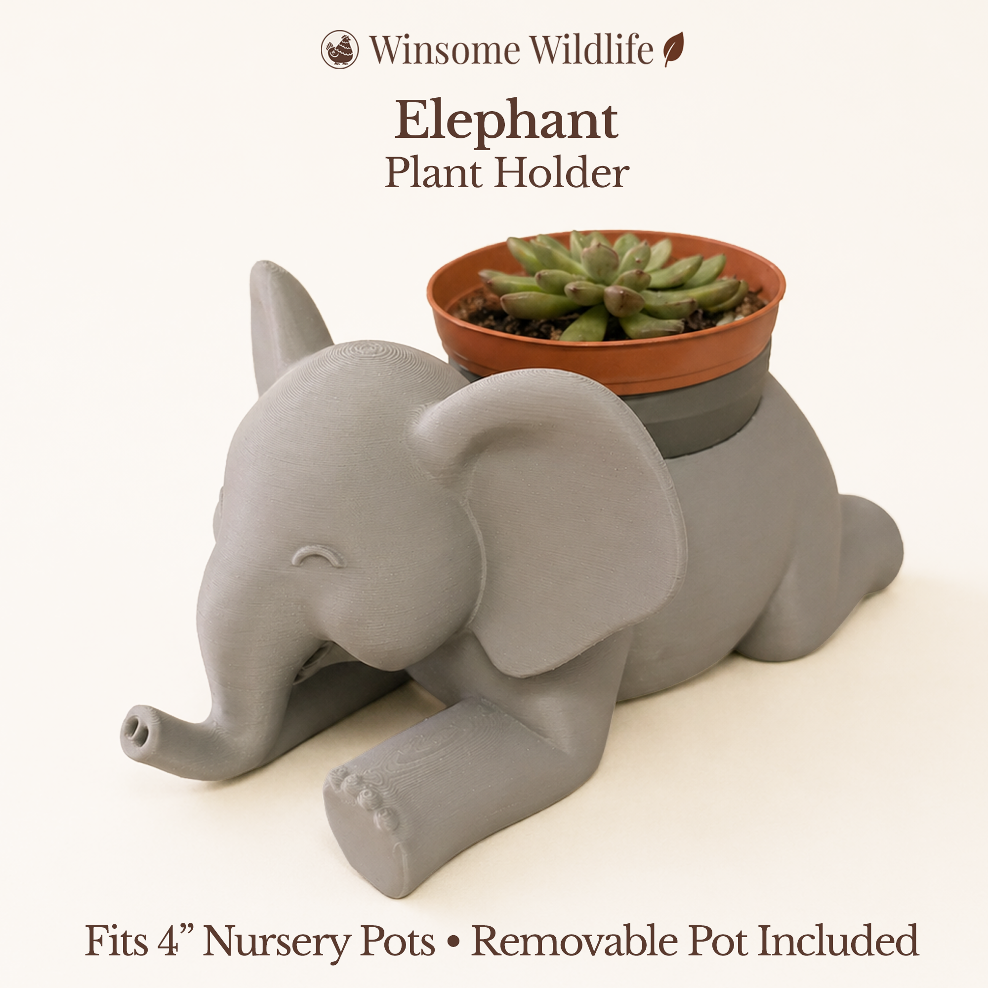 Elephant Planter - Winsome Wildlife