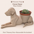 Great Dane Planter - Winsome Wags